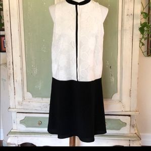Loft Colorblock Drop Waist Dress